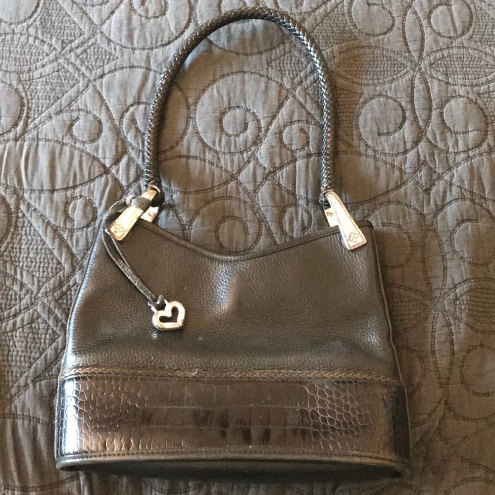 Brighton purse; black leather